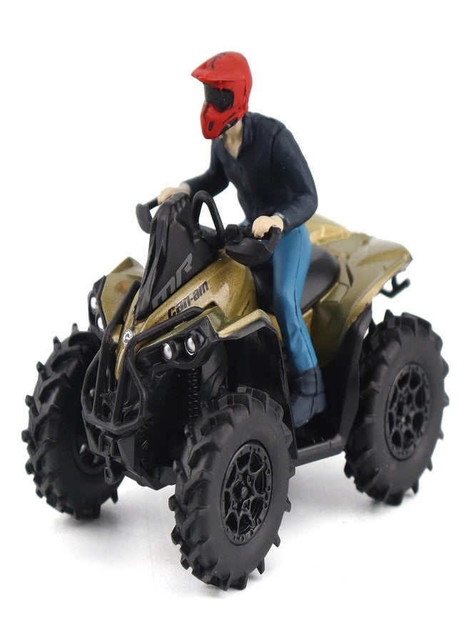 Diecast Masters BRP Bombardier Models 1:32 Scale Diecast Replica Can-Am Renegade X mr 1000R, Liquid Titanium & Magma Red | Item 60010 - Image 1